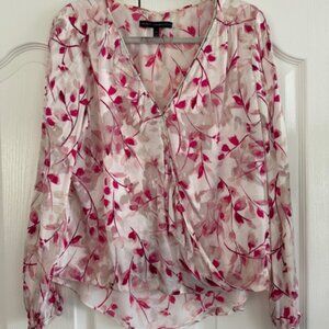 White House Black Market Floral Bouse, Size 10